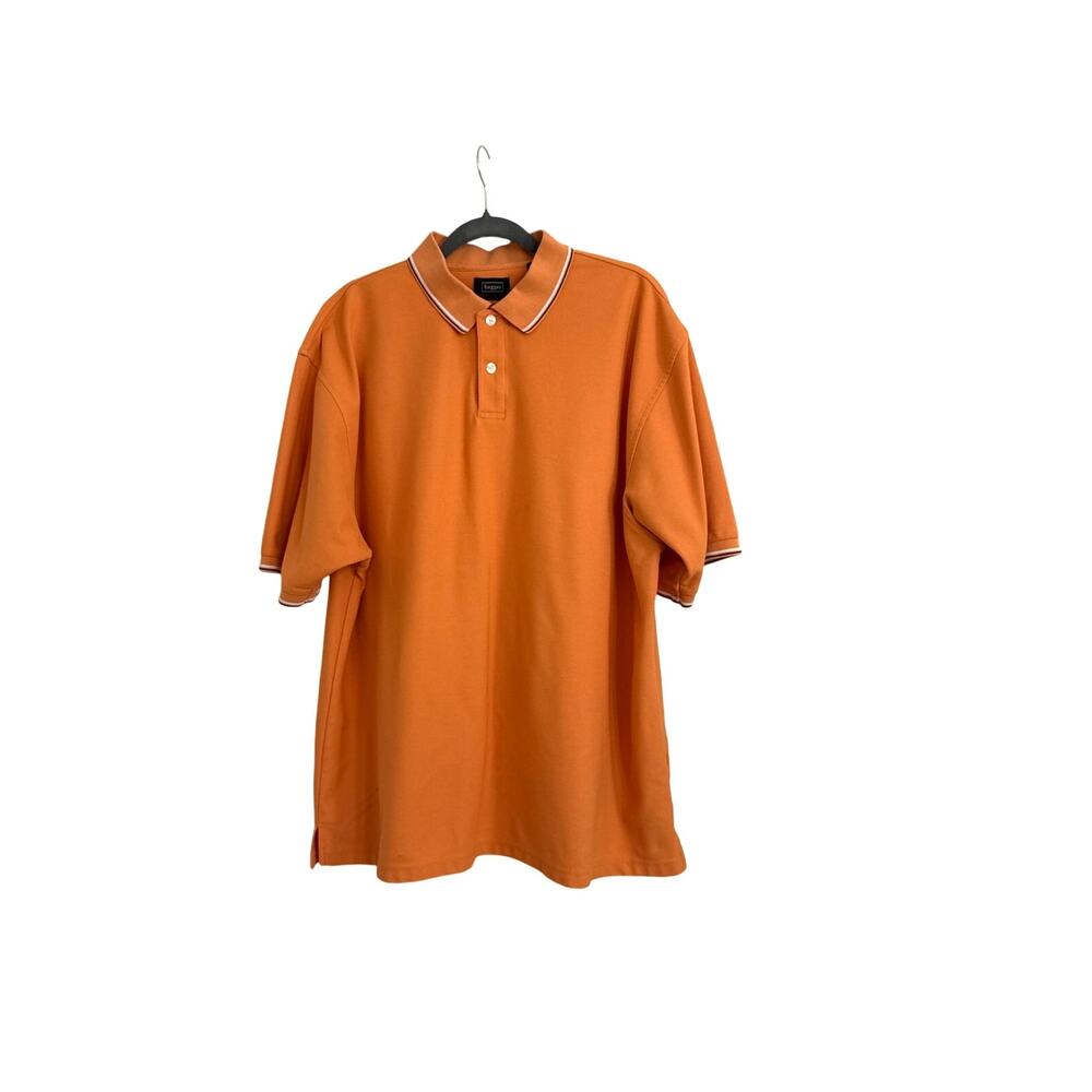 Haggar Performance Wear Cool 18 Orange Polo Shirt Size Men's XXL